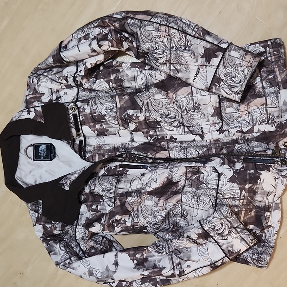 EUC The North Face Black and White Patterned Jacket - Picture 1 of 7